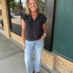Blue Koi Wide Leg Jean Bottoms - Pants MICA DENIM
