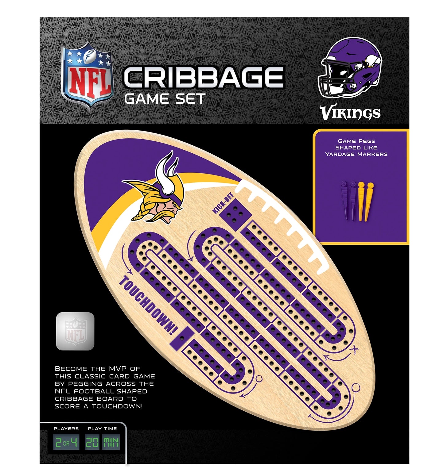 MN Vikings Cribbage Home-Stationery MASTERPIECES PUZZLE COMPANY INC.