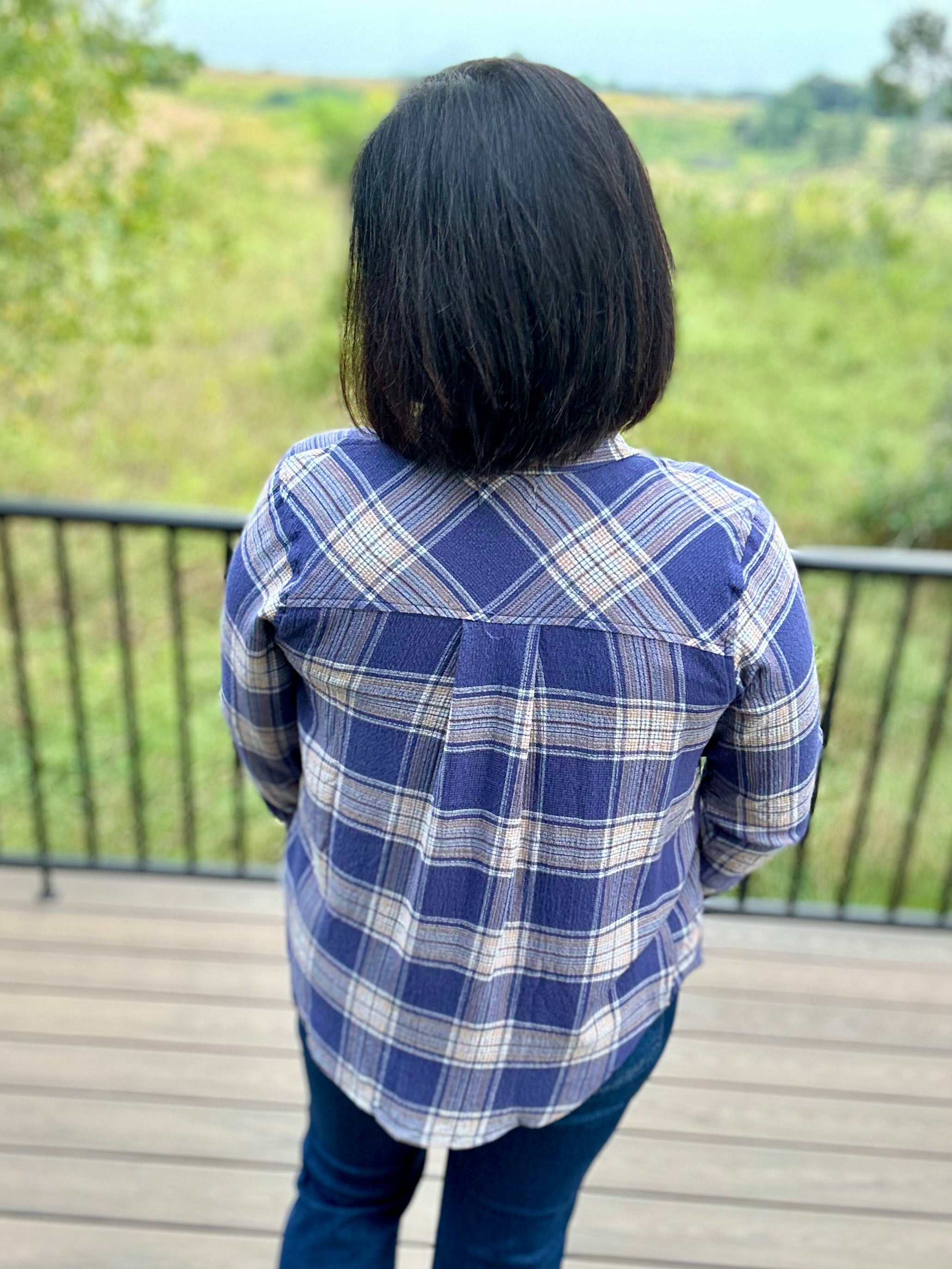 Daphne Indigo Multi Plaid Shirt Tops - Button Ups THREAD & SUPPLY