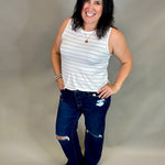 Duke High Rise Wide Leg (Mica) Bottom- Pants MICA DENIM