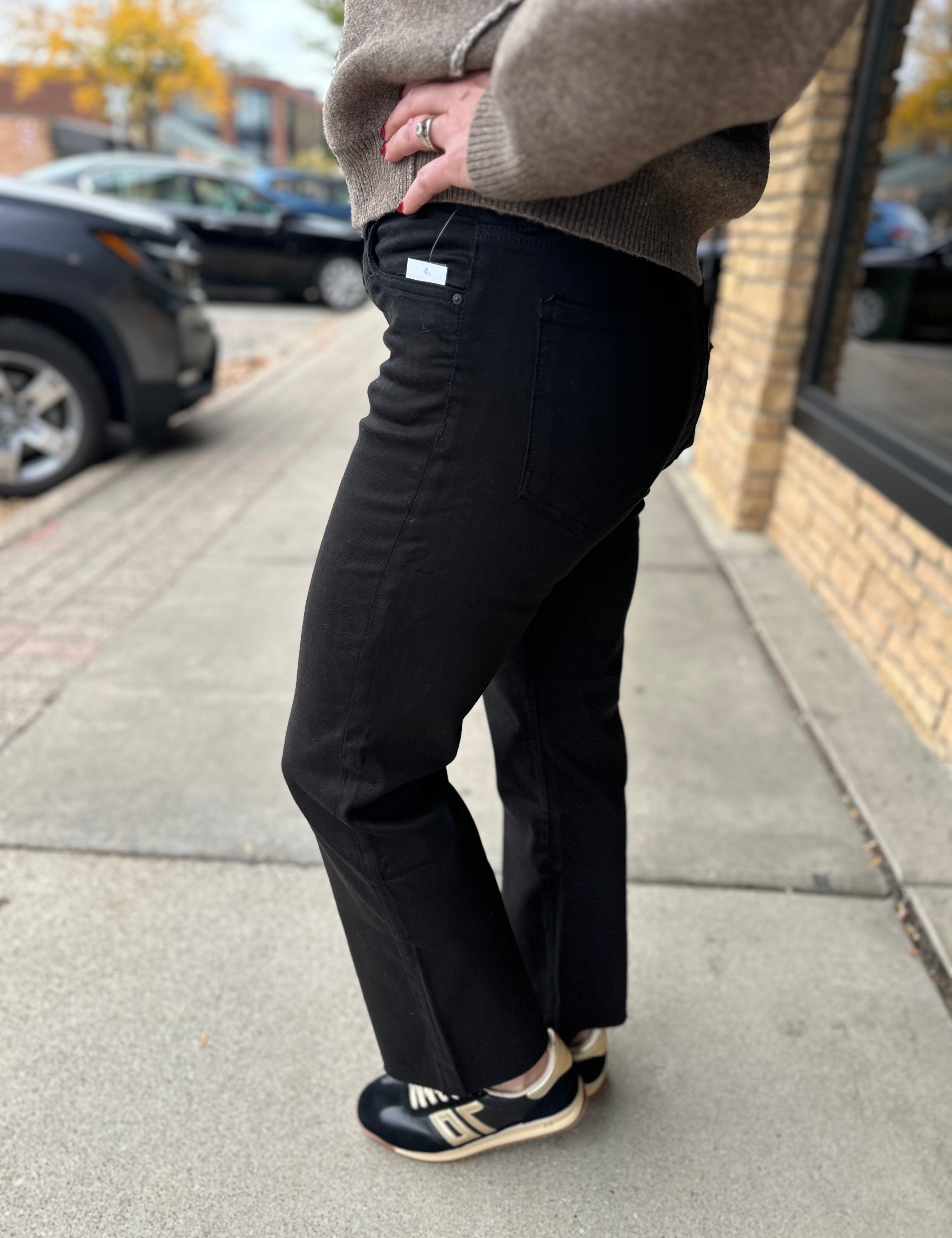Kelsey High Rise Ankle Black Jean - KUT Bottom- Pants KUT FROM THE KLOTH