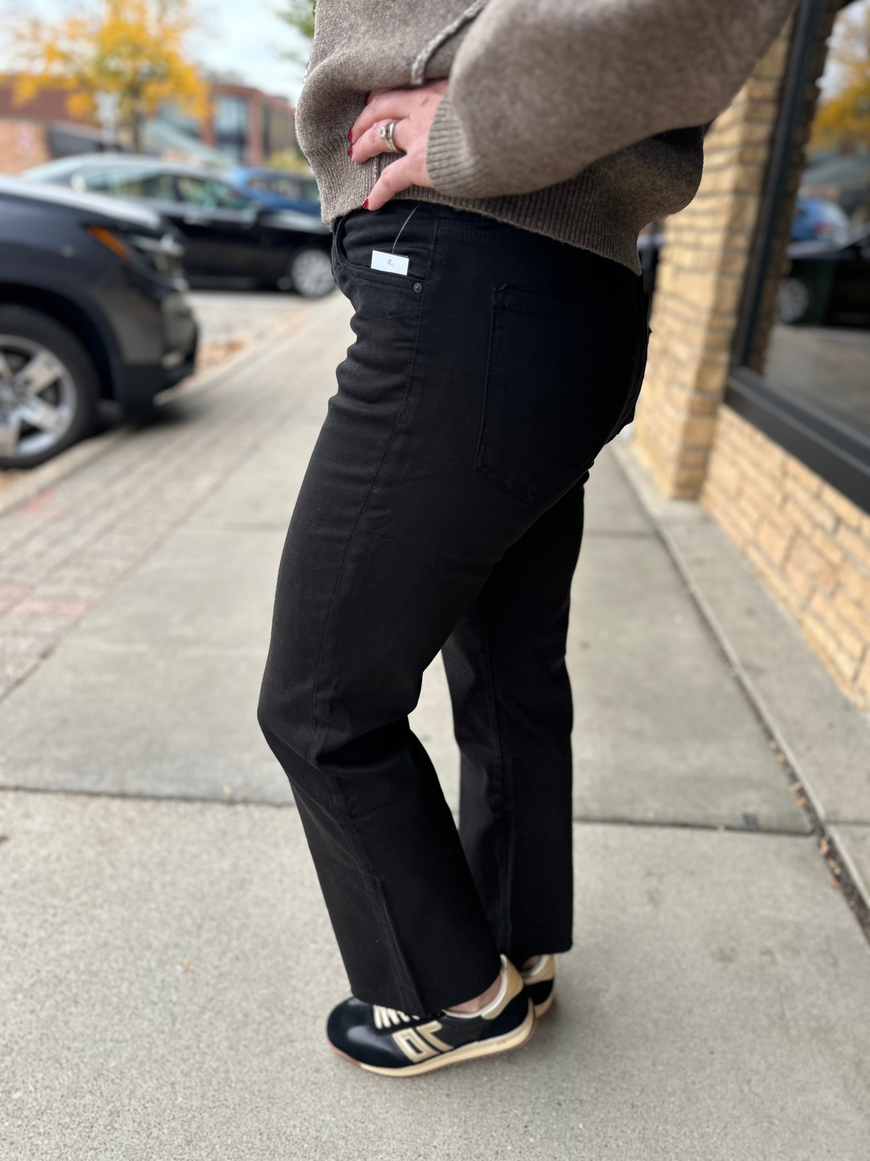 Kelsey High Rise Ankle Black Jean - KUT Bottom- Pants KUT FROM THE KLOTH