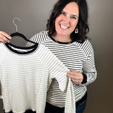 Black/White Reversible Frannie Top