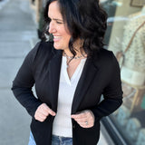 Black Brushed Modal Blazer