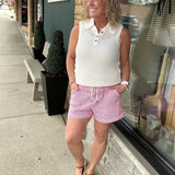 White Leigh Open-Knit Sweater Tank Top - Sweater FLAG AND ANTHEM