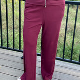 Philo Cozy Waffle Drawstring Pull-On Pants