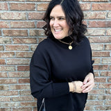 Black Katelyn Soft Knit Sweater