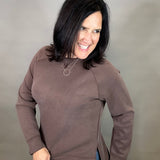 Brown Comfort Zone Crew Top - Sweatshirt STORM CREEK