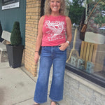 High Rise Wide Leg Ankle Jean Bottoms - Pants RISEN