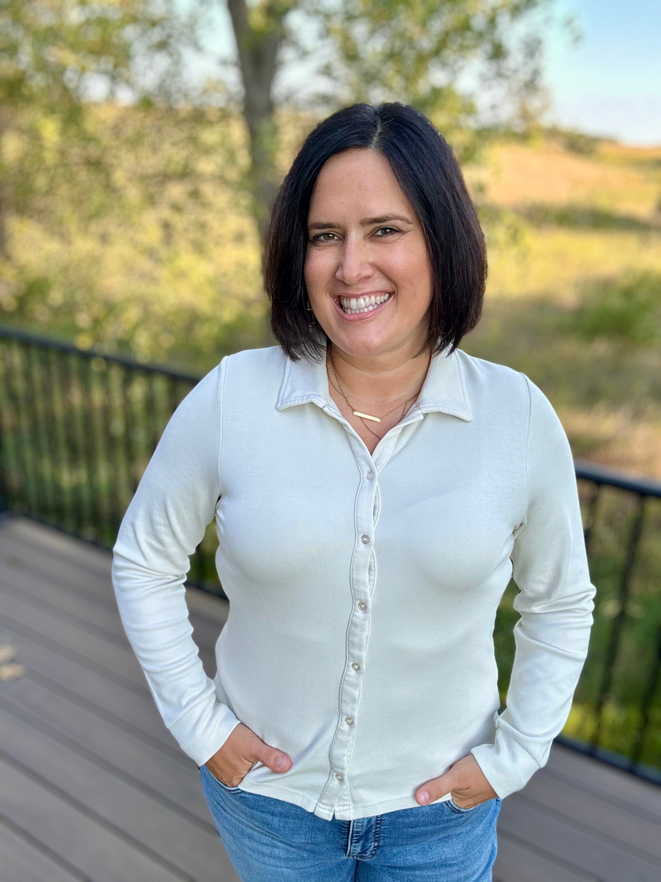 Beige Lilah Shirt Tops - Button Ups THREAD & SUPPLY