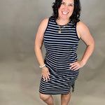 Navy White Kendari Dress Dresses THREAD & SUPPLY