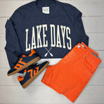 GHOST - Navy Orange Sneaker Shoes - Sneaker Back 70