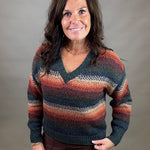 Autumn Ombre Rena Sweater Top - Sweater THREAD & SUPPLY