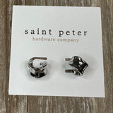Silver Circle Cuff Huggies Jewelry - Earrings St. Peter Hardware