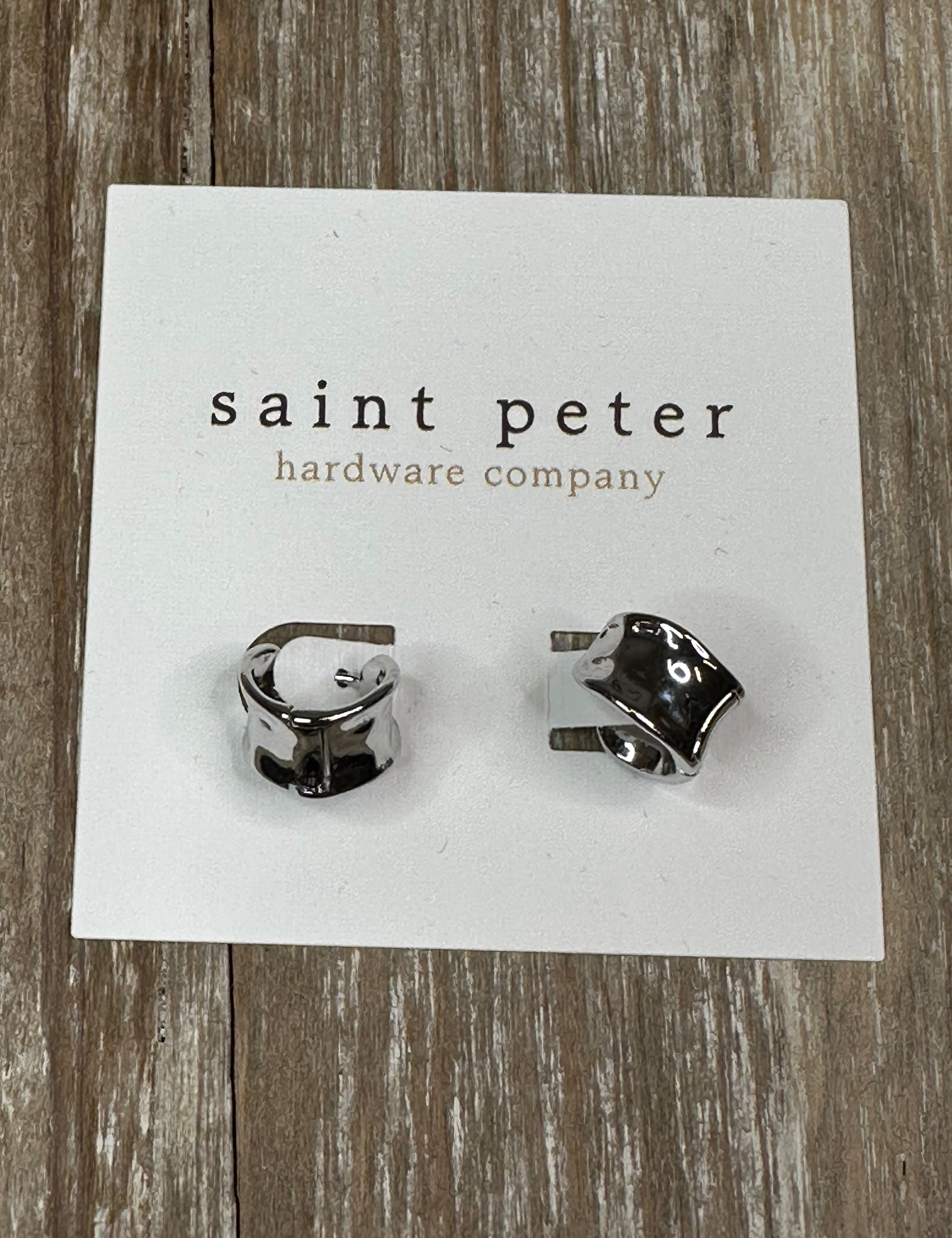 Silver Circle Cuff Huggies Jewelry - Earrings St. Peter Hardware