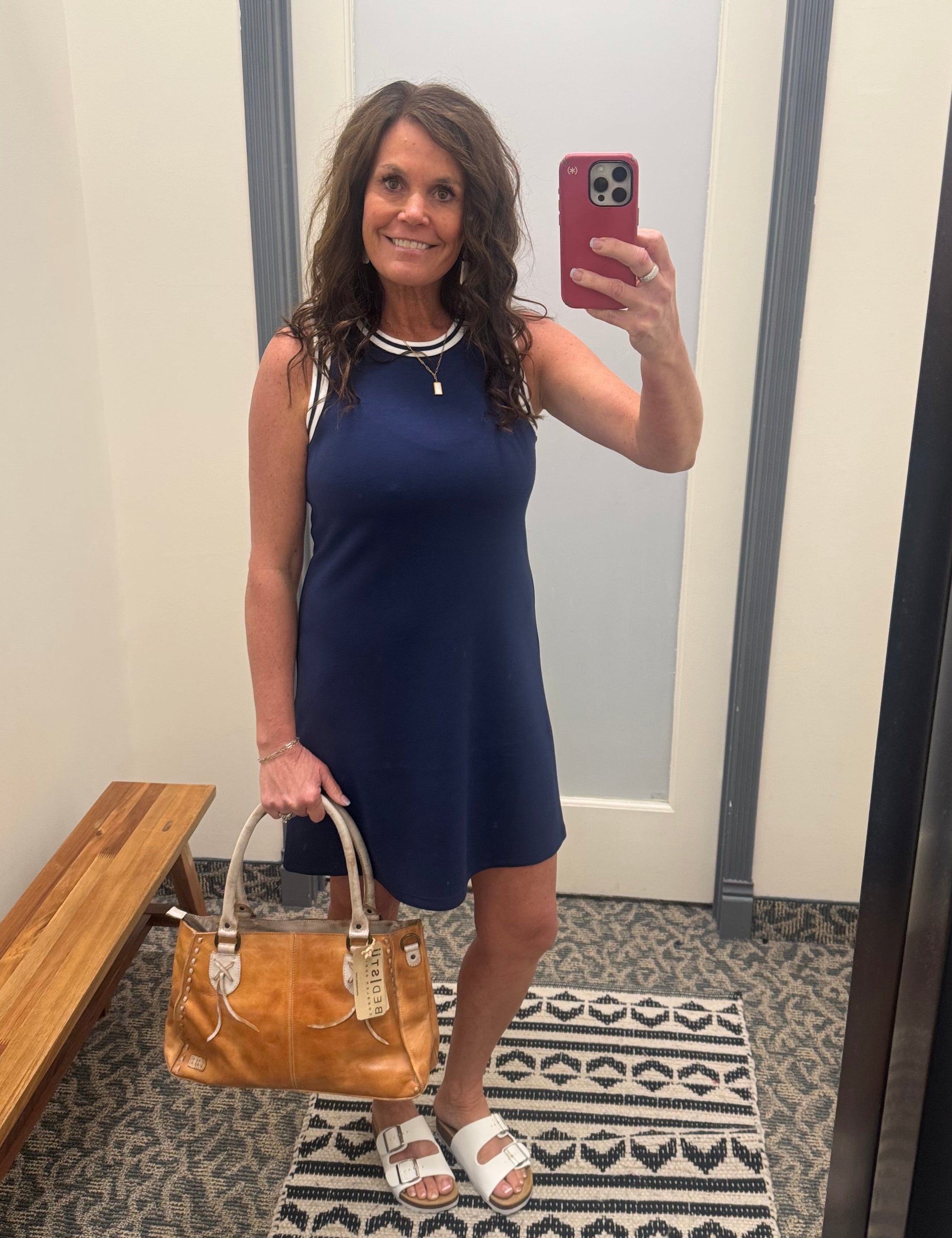 Navy Walter Mini Dress Dresses THREAD & SUPPLY