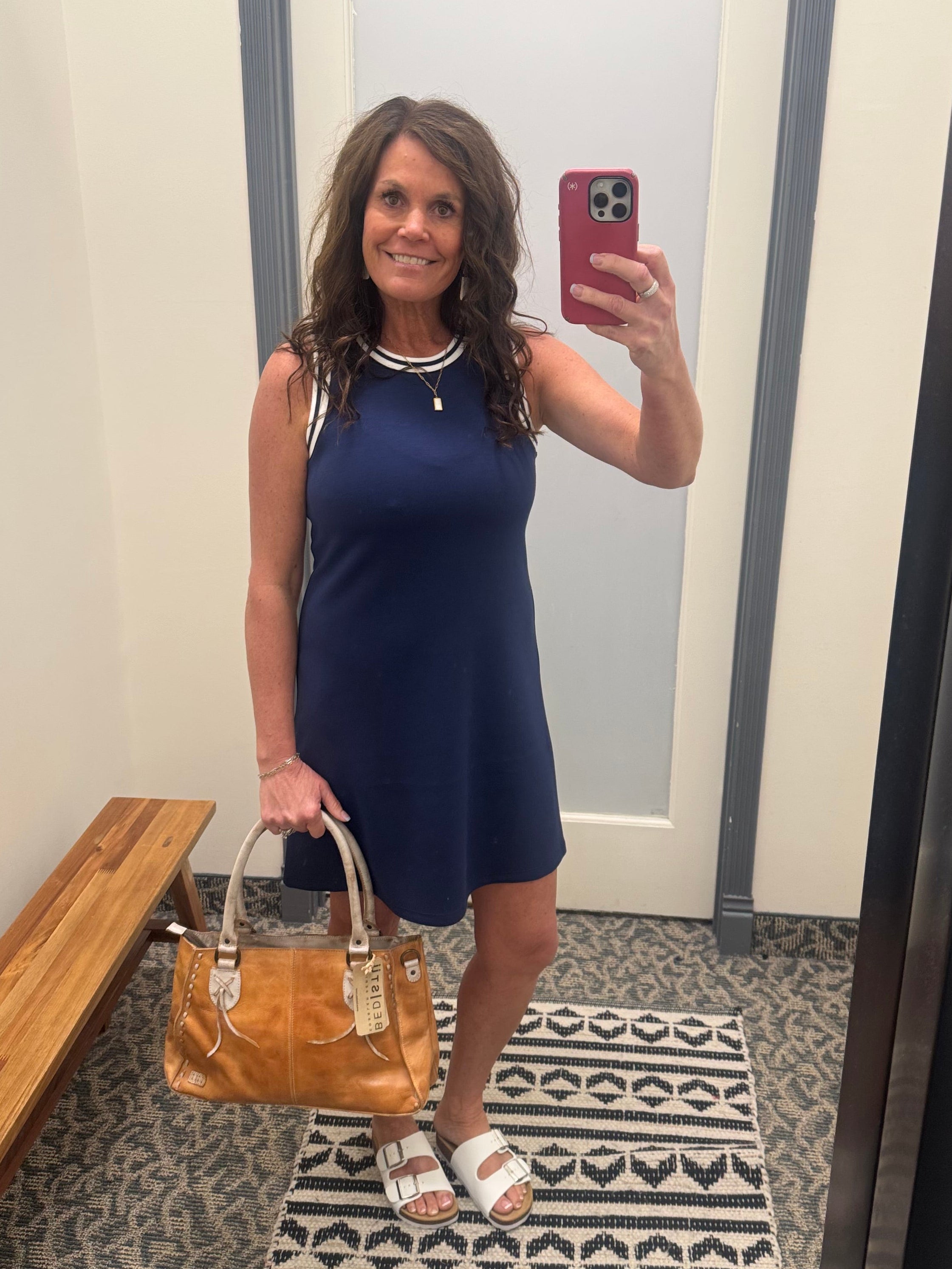 Navy Walter Mini Dress Dresses THREAD & SUPPLY