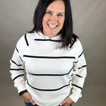 Ivory Black Turner Hoodie Top - Sweatshirt THREAD & SUPPLY