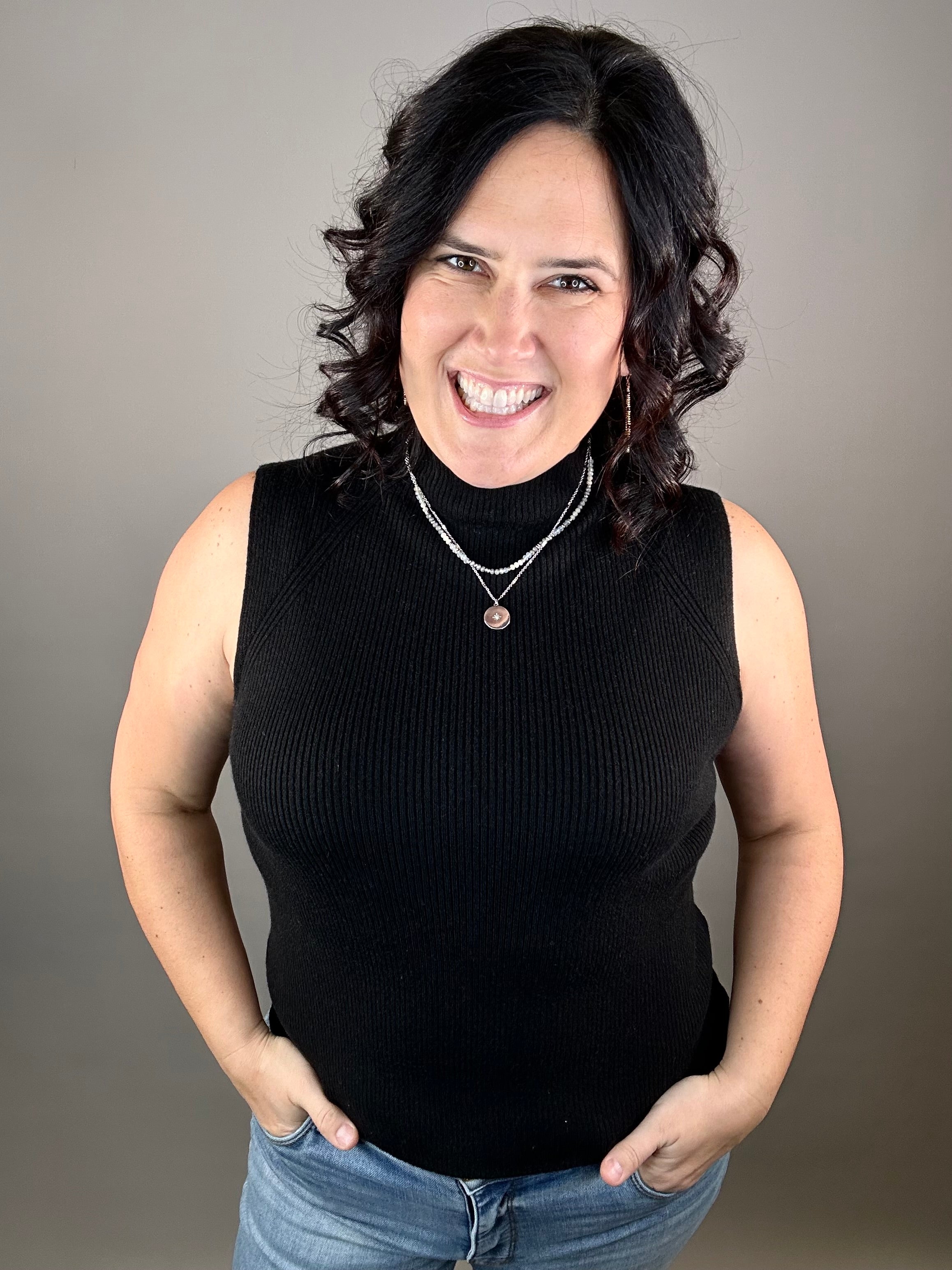 Black Paulina Tank Tops- Tanks THREAD & SUPPLY