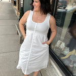 Tank Button Up Midi Dress Dresses WISHLIST
