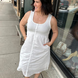 Tank Button Up Midi Dress Dresses WISHLIST