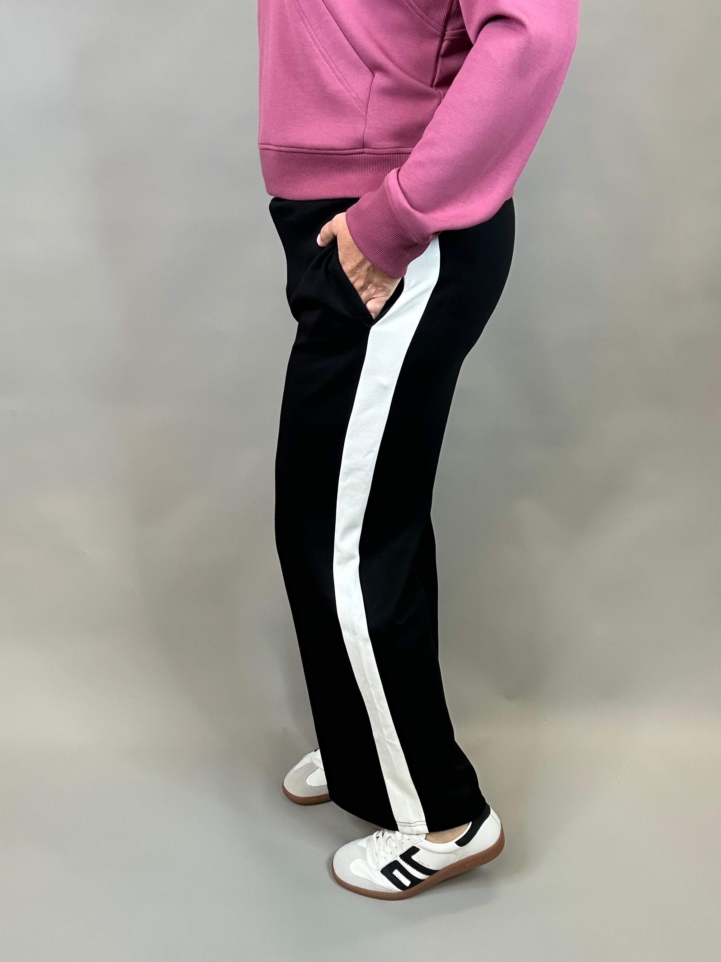 Lula Side Stripe Wide Bottoms - Pants P.CILL