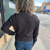 Chocolate Napa Acid Wash Jacket