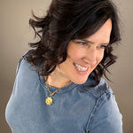 Washed Indigo Juliette Western Tee Top - Tee FLAG AND ANTHEM