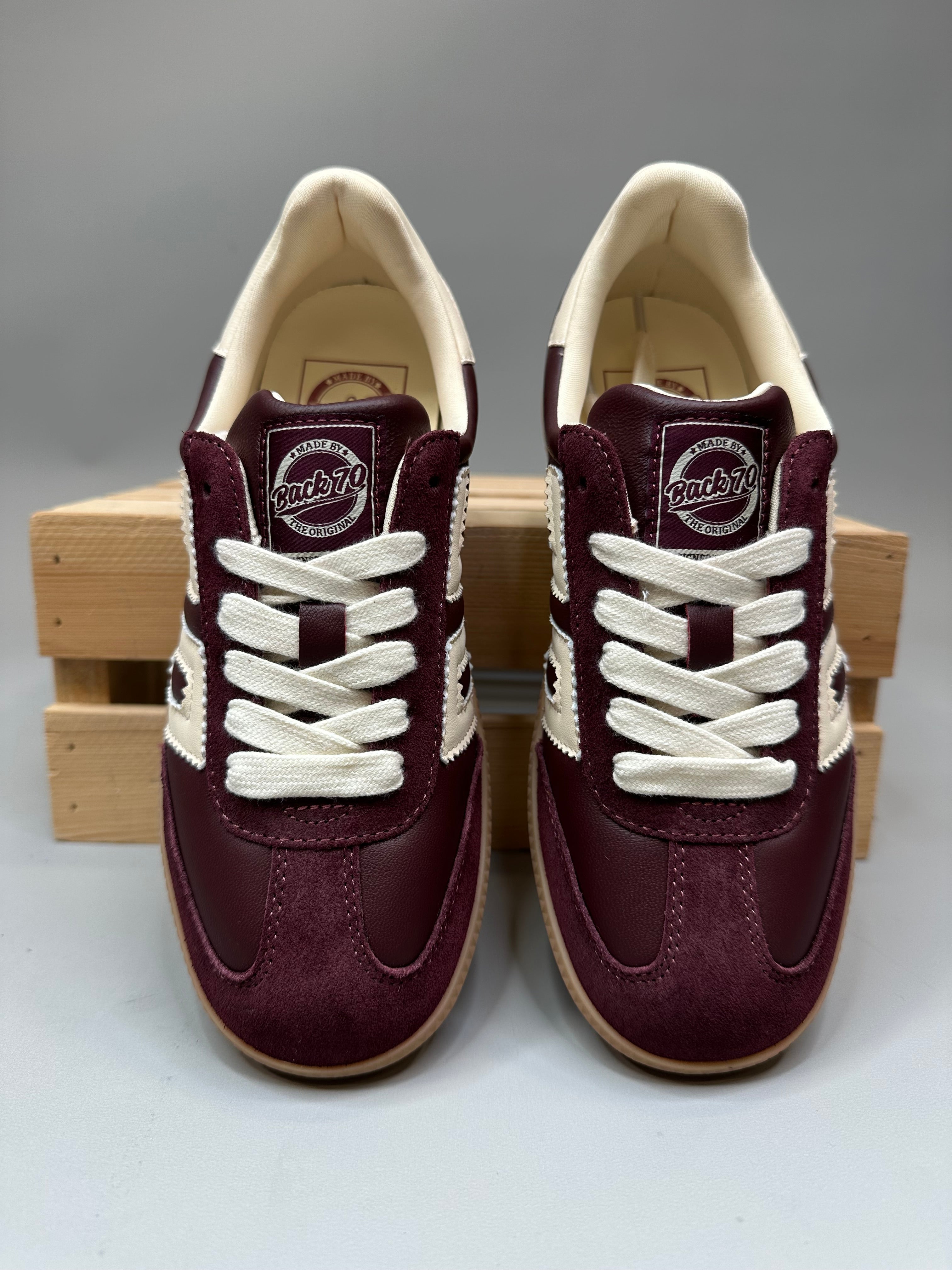 Back 70 Cloud Wine Cream Sneaker Shoes - Sneaker Back 70