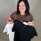 Dark Brown Tanya Tee Top - Tee THREAD & SUPPLY