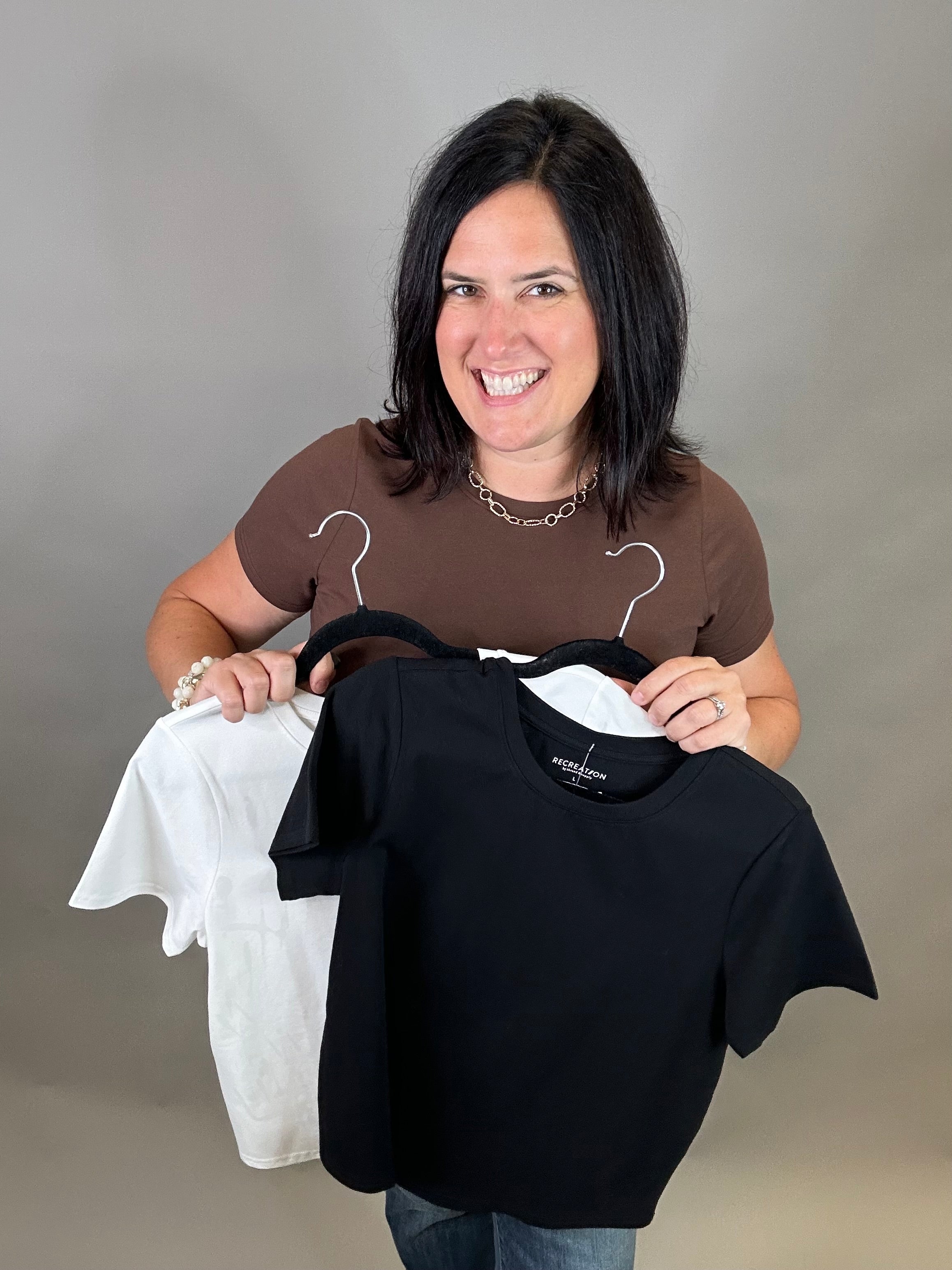 Dark Brown Tanya Tee Top - Tee THREAD & SUPPLY