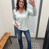 High Rise Dark Bootcut Jeans Bottom- Pants RISEN