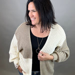 Color Block Open Cardigan Tops- Cardigans EE:SOME