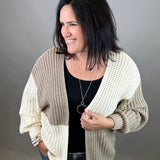 Color Block Open Cardigan Tops- Cardigans EE:SOME