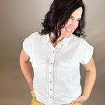White Lydia Shirt Tops - Button Ups THREAD & SUPPLY