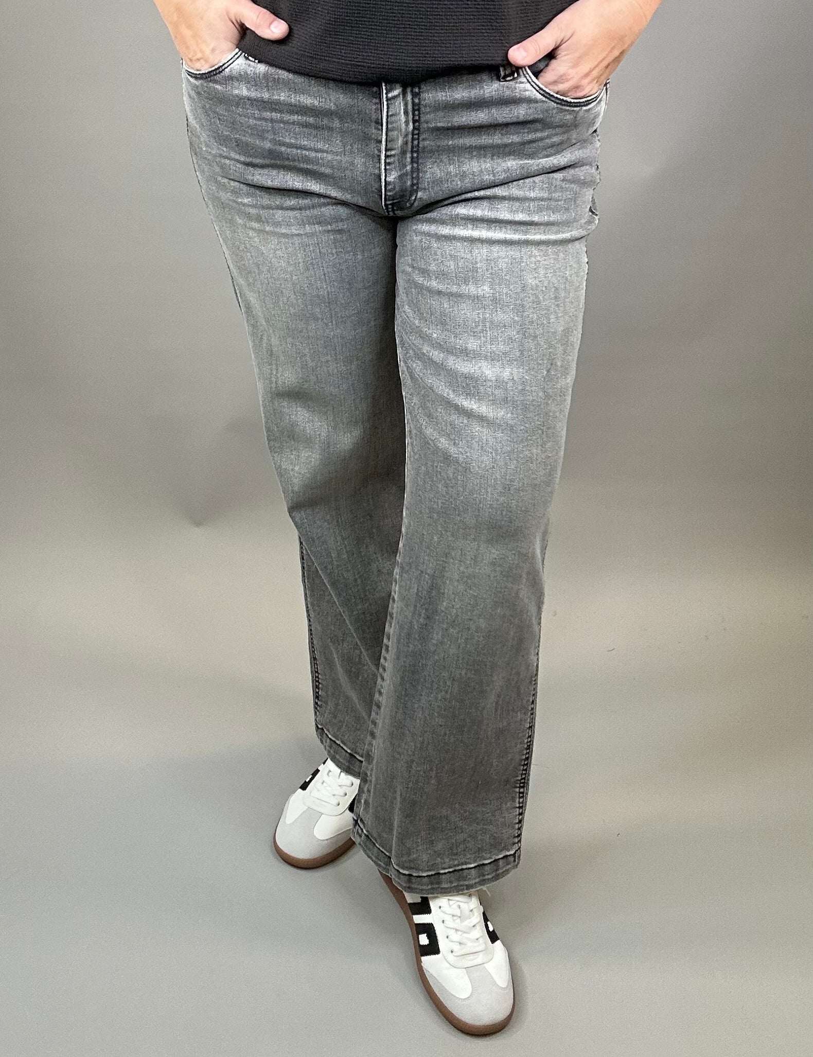 Grey Aquainted Pattie Bottoms - Pants KUT FROM THE KLOTH