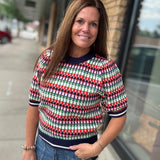 Multi Color Knit Sweater Top Top - Sweater THML
