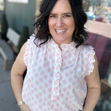 Anita Printed Tank Blouse Tops- Blouses FLAG AND ANTHEM