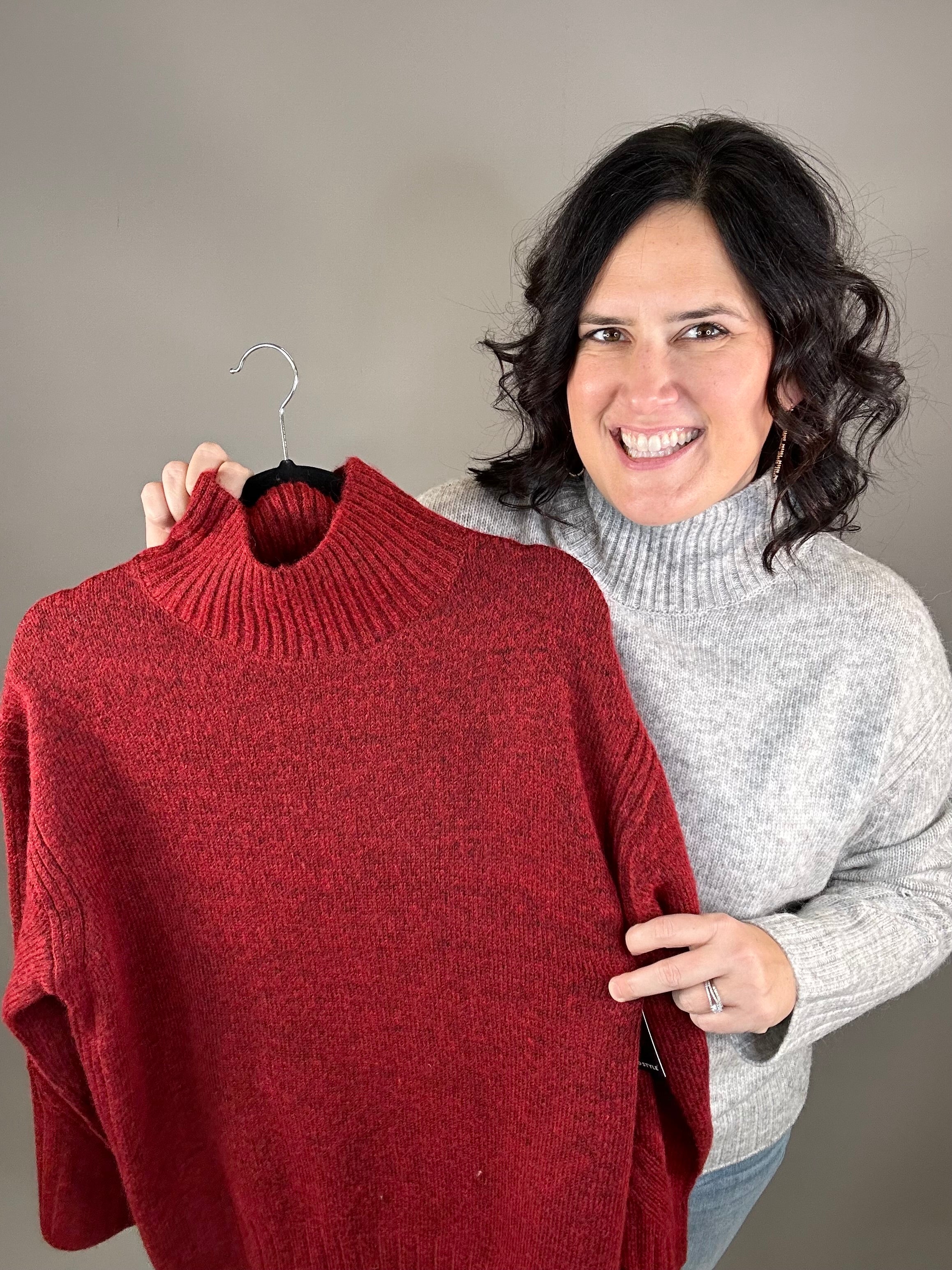 Grey Cloud Licarayen Mock Pullover Top - Sweater RD International