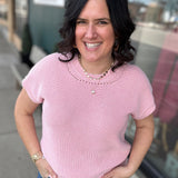 Pink Elwood Drop Needle Top