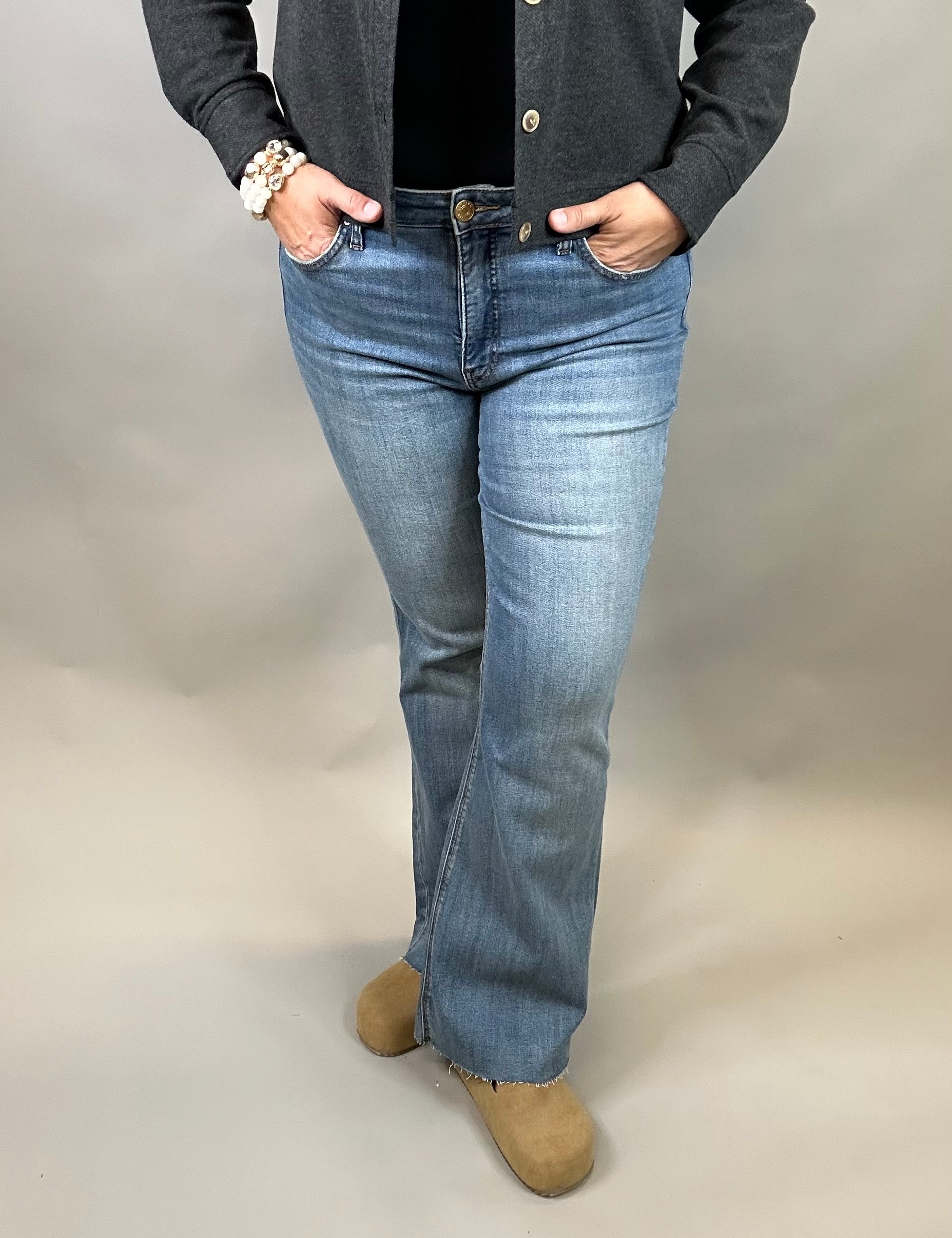 Hardworking Stella Flare Jean Bottom- Pants KUT FROM THE KLOTH