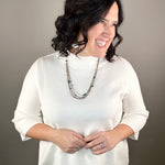 Cream Mock Neck Sweater Top - Sweater FATE by LFD