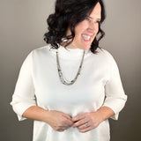 Cream Mock Neck Sweater Top - Sweater FATE by LFD