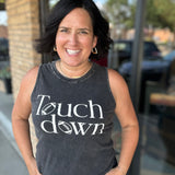 Mineral Black Touchdown Tank Top Tops- Tanks HRT and LUV