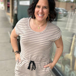 Taupe Black Gardenia Dress Dresses THREAD & SUPPLY