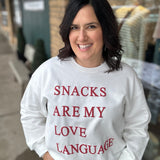 White Snacks Sweatshirt