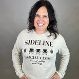Oatmeal Sideline Social Club Longsleeve Tops- Tees HRT and LUV