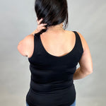 Black Reversible Seamless Tank Tops- Tanks ZENANA