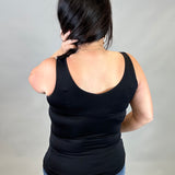 Black Reversible Seamless Tank Tops- Tanks ZENANA