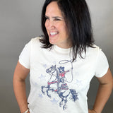 Cream Cowgirl Graphic Tee